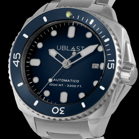 Ublast - " NO RESERVE PRICE " SeaStrong All Steel - UBSS46SBU - Sub 100 ATM - Men - New