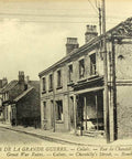 1917s France Word War I Ruins Calais Chantilly’s Street Bombarded Houses Postcard