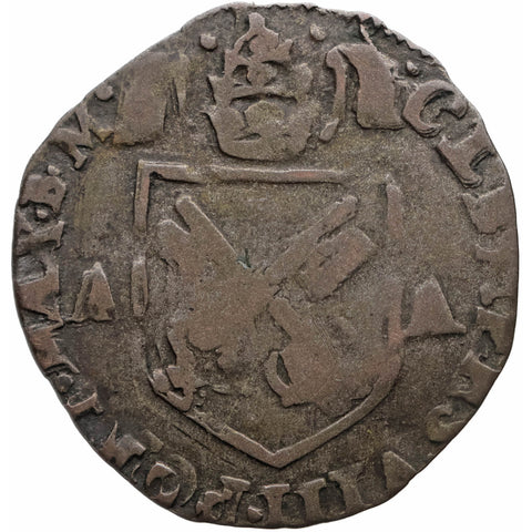 1596 Douzain Clement VIII Comtat Venaissin Papal States Coin