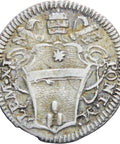 1700 -1721 Italy Papal States Clement XI Half Grosso Silver Coin