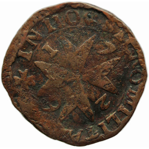 1726 1 Grano Coin Malta Antonio Manoel de Vilhena