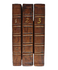 1735 Antique Books The Works of Virgil with Explanatory Notes in 3 Volumes with illustrations