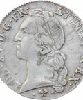 1765 L France Louis XV Silver Ecu Coin, Bayonne mint