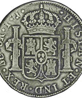 1798 IJ Peru Spain Charles IV Silver 8 Reales Coin