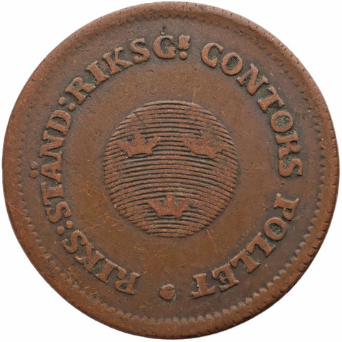 1799 ½ Skilling Riksgälds Sweden Coin Gustaf IV Adolf