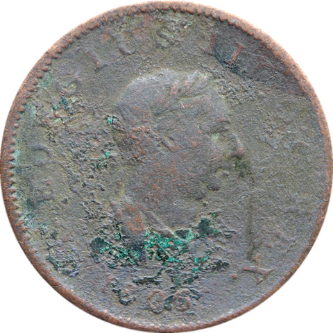 1806 Half Penny George III Great Britain Coin