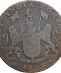 1808 British East India Company 20 Cash Coin