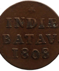 1808 Duit Netherlands East Indies Coin Batavia