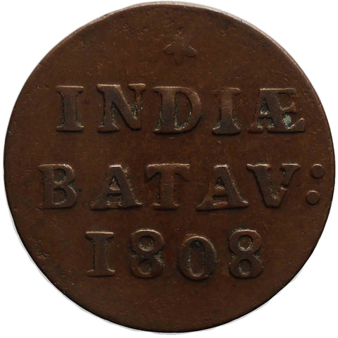 1808 Duit Netherlands East Indies Coin Batavia