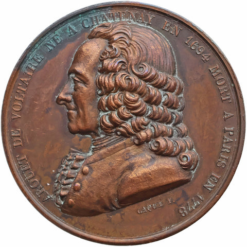 1820 Voltaire Commemorative Medal France