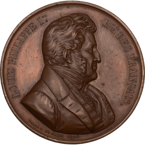 1842 Medal Louis-Philippe France Establishment of Primary Schools