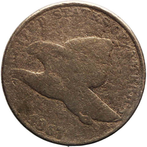 1857 One Cent Flying Eagle United States Coin