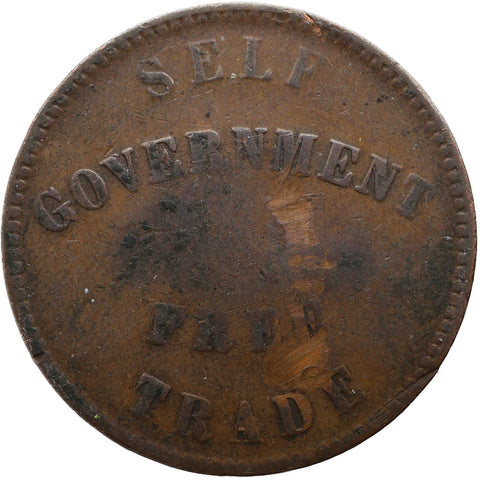 1857 ½ Penny Canadian Prince Edward Island Token