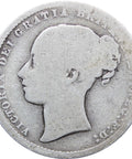 1872 Shilling Victoria Silver Great Britain Coin