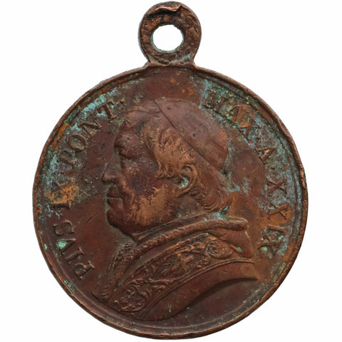 1875 Pope Pius IX Jubilee Medal Papal