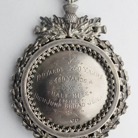 1887 Silver Prize Medal House Athletics Challenge Cup Wellington College