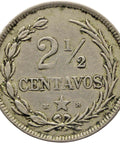 1888 HH 2½ Centavos Dominican Republic Coin