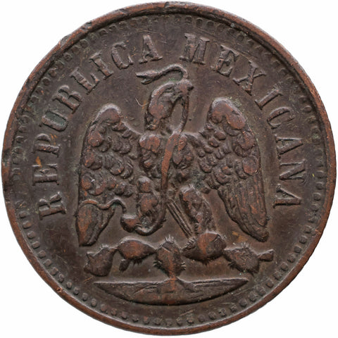 1891 Mo 1 Centavo Mexico Coin