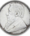 1892 ZAR South Africa Paul Kruger silver six pence coin