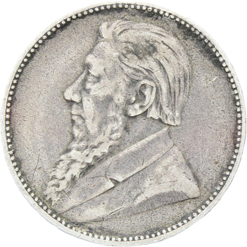 1894 ZAR South Africa Paul Kruger silver one shilling coin