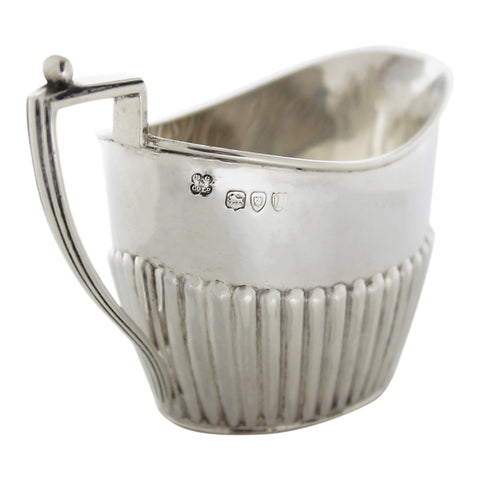 1895 Antique Victorian Era Sterling Silver Cream Jug Silversmith Boardman, Glossop & Co Ltd London Hallmarks