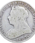 1895 Shilling Queen Victoria Great Britain Silver Coin