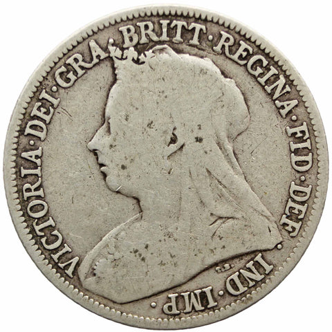 1898 Shilling Queen Victoria Great Britain Silver Coin