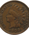 1900 One Cent Coin United States Indian Head