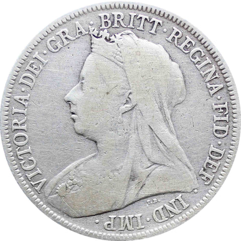 1901 Shilling Queen Victoria Great Britain Silver Coin