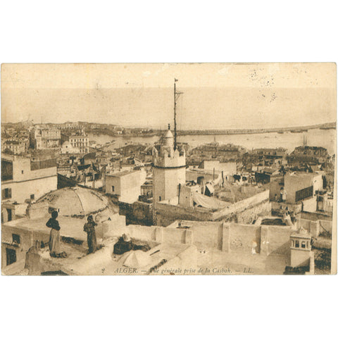 1909 Algiers, Algeria - Vue Générale Prise de la Casbah Postcard