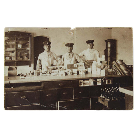 1910’s Antique Soldiers canteen shop photograph of German Soldiers taken pre-World War 1