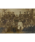 1910’s Antique Straßburg group imperial army photograph of German Soldiers taken pre-World War 1 Military Postcard Germany Army WW1