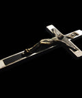 1910’s Edwardian Antique Wall Cross for Home Religious Cross Jesus Christ Crucifix Necklace