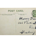 1912 Antique Comic Postcard “Hope you won’t sprain your wrist this Xmas” King George V Halfpenny stamp