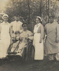 1916 World War I Military Hospital Soldier Photo WW1 Nurses Photography