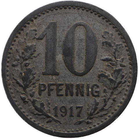 1917 10 Pfennig Bonn-Siegkreis Coin Germany