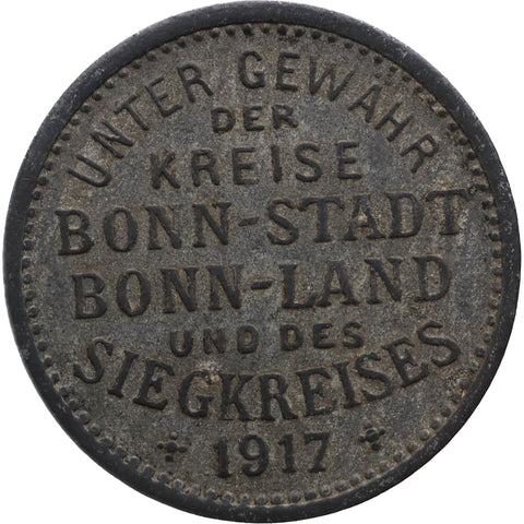 1917 10 Pfennig Bonn-Siegkreis Coin Germany