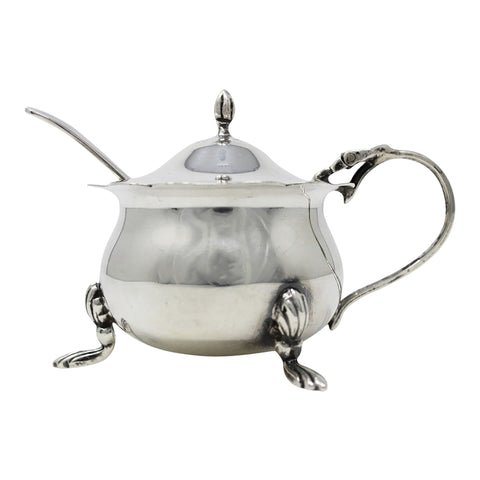 1920 Sterling Silver Mustard Pot Silversmiths S.Blanckensee & Son Ltd Birmingham Hallmarks