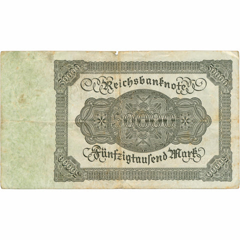 1922 Germany 50,000 Mark Banknote