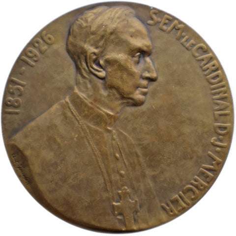 1926 Cardinal Désiré-Joseph Mercier Commemorative Belgium Medal