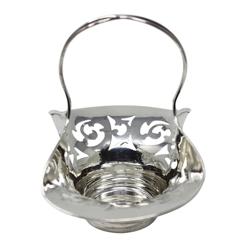 1929 Sterling Silver Basket Bon Bon Dishe Silversmith Fenton Brothers Ltd Sheffield Hallmarks