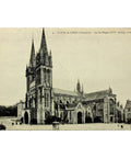 1930s France Saint-Pol-de-Léon Cathedral Postcard