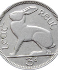 1935 3 Pingin ½ Reul Ireland Coin