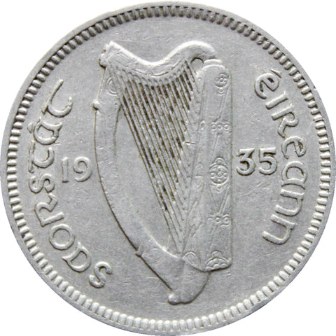 1935 3 Pingin ½ Reul Ireland Coin