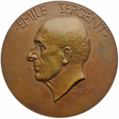 1937 Émile Sergent France Medal by Henri Dropsy