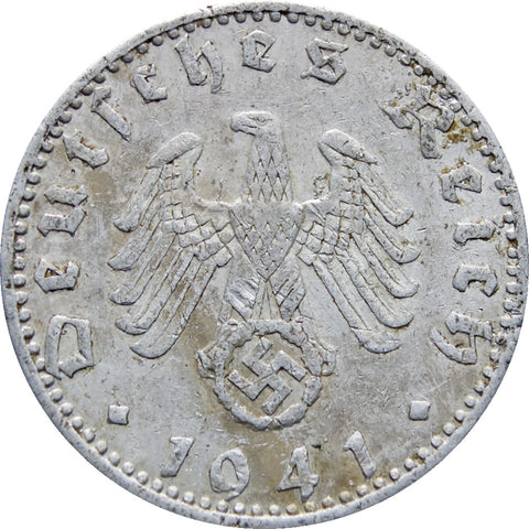 1941 A Germany 50 Reichspfennig Coin