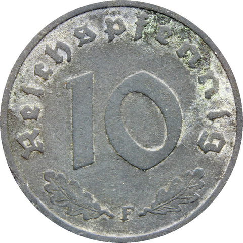 1941 Germany 10 Reichspfennig Coin