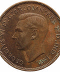 1945 1 Farthing George VI with IND IMP British Coin