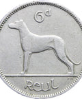 1952 Ireland 6 Pingin / 1 Reul Coin