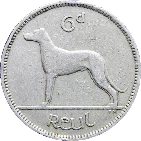 1952 Ireland 6 Pingin / 1 Reul Coin